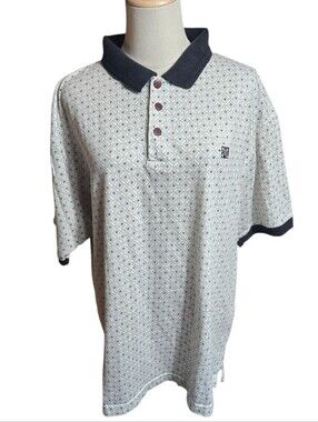 Givenchy Vintage Golf Polo Shirt with Contrast Collar - White/Black